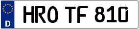 Trailer License Plate